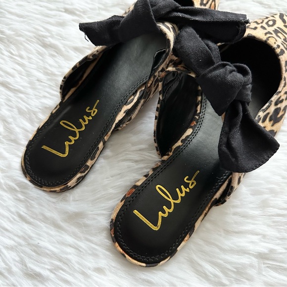 Lulu’s Animal Print Slip On Sandals Womens Size 7 - Picture 5 of 7